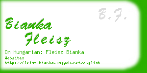 bianka fleisz business card